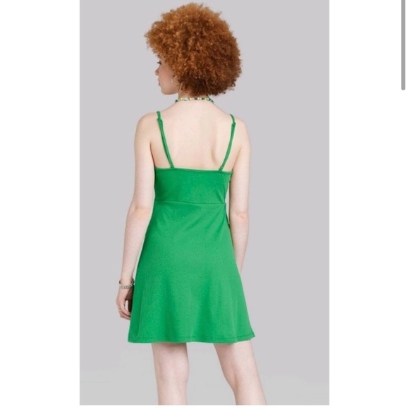NWT Wild Fable Green Midi Dress Size Medium - Picture 2 of 4